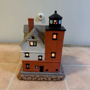 Geo Z Lefton Historic American Lighthouse Round Island MI 1996 Working